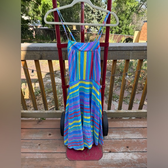 Vintage Dresses & Skirts - Cutest vintage stripey halter dress